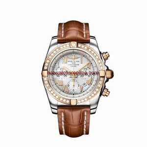 Breitling Chronomat 44 Two Tone / Diamond / MOP / Roman (CB011012.A693)