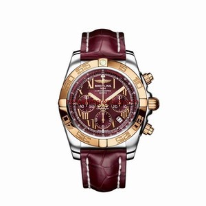 Breitling Chronomat 44 Two Tone / Burgundy / Roman (CB011012.K523)