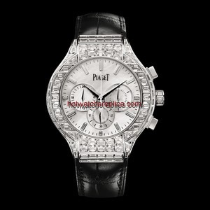 Piaget Polo 44 Chronograph White Gold Diamond (G0A35112)