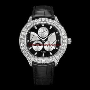 Piaget Emperador Coussin Perpetual Calendar White Gold Diamond Black (G0A37020)