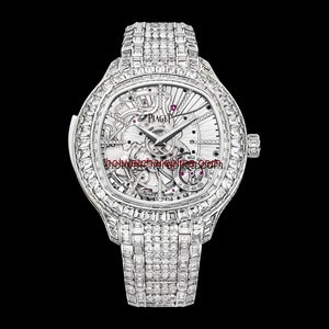 Piaget Emperador Coussin Minute Repeater White Gold Diamond Bracelet (G0A39020)