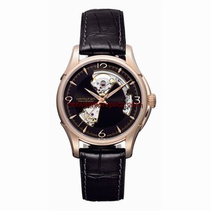 Hamilton Jazzmaster Open Heart 40mm Black Dial PVD Gold (H32575735)