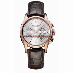 Hamilton Jazzmaster Automatic Chronograph 42mm Silver Dial PVD Gold (H32646555)
