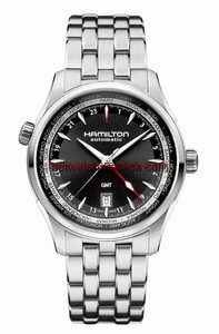 Hamilton Jazzmaster GMT 42mm Black Dial Bracelet (H32695131)