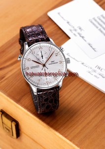 IWC Portuguese Chrono-Rattrapante Brown Alligator (IW3712-01)
