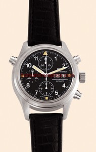 IWC Pilot's Watch Doppelchronograph English Alligator (IW3713-03)