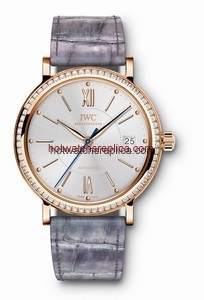 IWC Portofino Midsize Automatic Red Gold / Silver / Diamonds (IW4581-07)