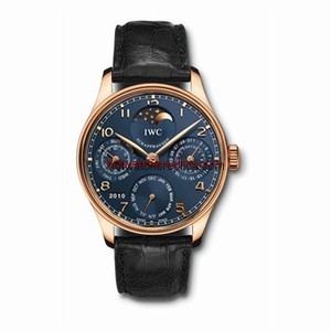 IWC Portuguese Perpetual Calendar 42.3 Rose Gold / Blue (IW5022-20)
