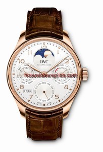 IWC Portugieser Perpetual Calendar Single Moon Red Gold / Silver (IW5033-02)