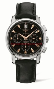Longines Conquest Heritage Chronograph Black / Calf (L1.641.4.52.2)