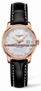 Longines Saint-Imier Date 30 Pink Gold Diamond (L2.563.9.87.3)