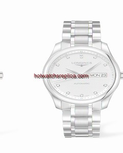 Longines Master Collection Day Date Silver Diamond Bracelet (L2.755.4.77.6)