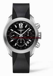 Longines GrandeVitesse Chronograph Black Rubber (L3.635.4.56.9)
