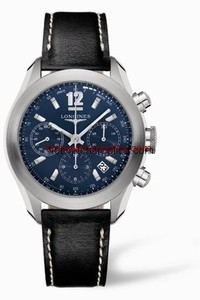 Longines GrandeVitesse Chronograph Blue Leather (L3.635.4.96.2)