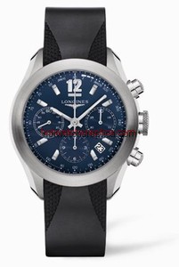 Longines GrandeVitesse Chronograph Blue Rubber (L3.635.4.96.9)