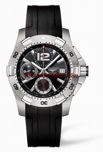 Longines Hydroconquest Chronograph Tachymeter Black Rubber (L3.651.4.56.2)