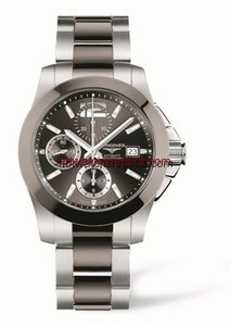 Longines Conquest Chronograph Grey Ceramic (L3.661.4.06.7)