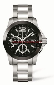 Longines Conquest Chronograph Ceramic Bracelet (L3.661.4.56.6)