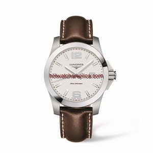 Longines Conquest Quartz 41mm Silver Leather (L3.659.4.76.5)