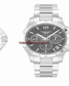Longines Conquest Chronograph Automatic 44.5mm Black (L3.697.4.56.6)