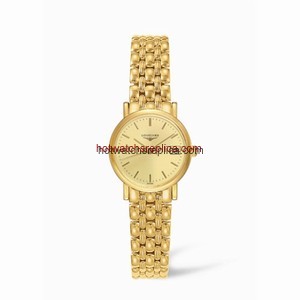 Longines Presence 23.5 Quartz Gold Matte Bracelet (L4.277.6.32.6)