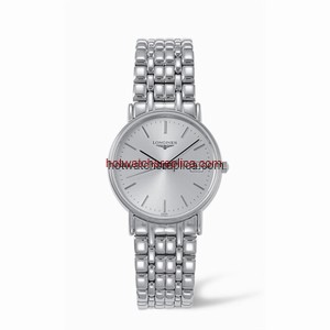 Longines Presence 33 Quartz Stainless Steel Silver Bracelet (L4.720.4.72.6)