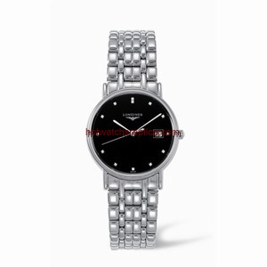 Longines Presence 33 Quartz Stainless Steel Black (L4.720.4.97.6)