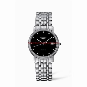 Longines Presence 34.5 Automatic Stainless Steel Black Diamond (L4.721.4.97.6)