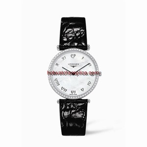 Longines La Grande Classique 33 Quartz Diamond Bezel Heart MOP (L4.741.0.09.2)