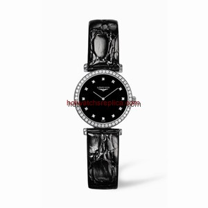 Longines La Grande Classique 33 Quartz Diamond Bezel Black Diamond (L4.741.0.58.2)
