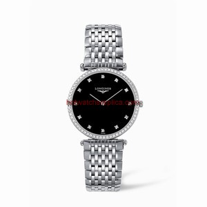 Longines La Grande Classique 33 Quartz Diamond Bezel Black Diamond (L4.741.0.58.6)
