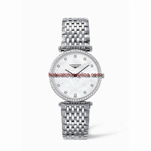 Longines La Grande Classique 33 Quartz Diamond Bezel MOP (L4.741.0.80.6)