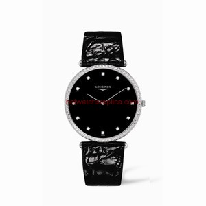 Longines La Grande Classique Quartz 37 White Gold Diamond Black (L4.766.7.58.4)