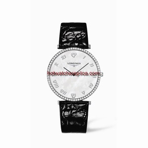 Longines La Grande Classique 37 Quartz Diamond Bezel Heart MOP (L4.770.0.09.4)