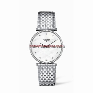 Longines La Grande Classique 37 Quartz Diamond Bezel MOP (L4.770.0.80.6)