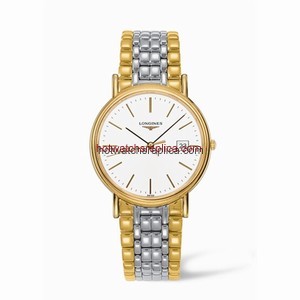 Longines Presence 38.5 Quartz Yellow Stick Bracelet Two Tone (L4.790.2.12.7)