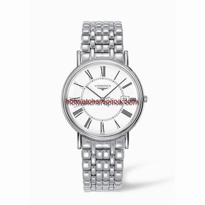 Longines Presence 38.5 Quartz Stainless Steel Roman Bracelet (L4.790.4.11.6)