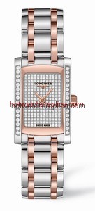 Longines DolceVita 20 Quartz Two Tone Pink Diamond (L5.155.5.00.7)