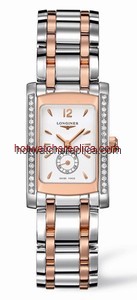 Longines DolceVita 20 Quartz Two Tone Pink Diamond (L5.155.5.19.7)