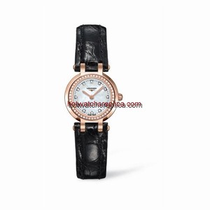 Longines PrimaLuna Quartz 23 Pink Gold Leather Diamond MOP (L8.109.9.87.2)