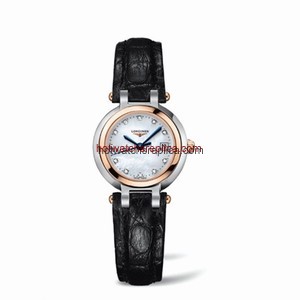 Longines PrimaLuna Quartz 26.5 Two Tone Pink Leather MOP (L8.110.5.87.2)