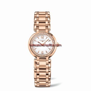 Longines PrimaLuna Quartz 26.5 Pink Gold Diamond Arabic (L8.110.9.16.6)