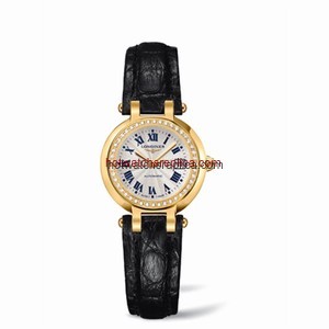 Longines PrimaLuna Automatic 26.5 Yellow Gold Diamond Leather (L8.111.7.78.2)