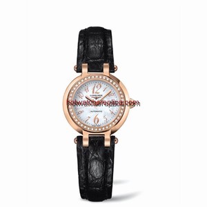 Longines PrimaLuna Automatic 26.5 Pink Gold Diamond Leather Funky MOP (L8.111.9.83.2)