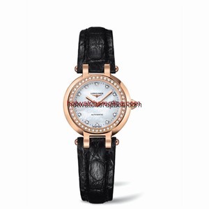 Longines PrimaLuna Automatic 26.5 Pink Gold Leather MOP (L8.111.9.87.2)