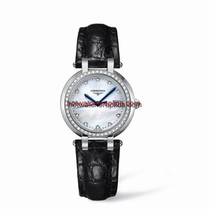 Longines PrimaLuna Quartz 30 Leather Diamond MOP (L8.112.0.87.2)