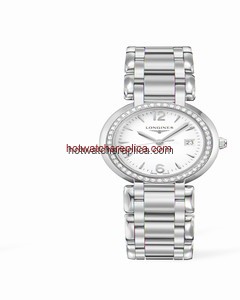 Longines PrimaLuna Quartz 30 Two Tone Pink Diamond Arabic (L8.112.5.19.6)
