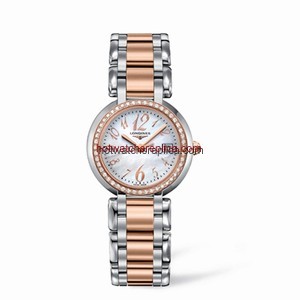Longines PrimaLuna Quartz 30 Two Tone Pink Diamond Funky MOP (L8.112.5.88.6)