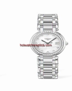 Longines PrimaLuna Quartz 30 Two Tone Pink Diamond MOP (L8.112.5.89.6)