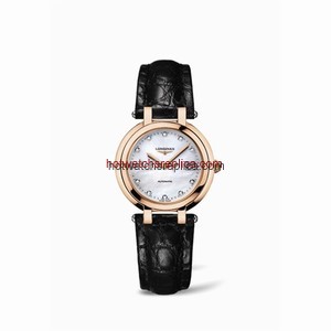 Longines PrimaLuna Automatic 30 Pink Gold Leather MOP (L8.113.8.87.2)
